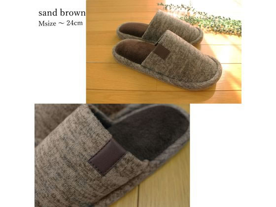 ストロング フェイクレザーテープスリッパ M Sand Brown 62-4-010-06 1足(ご注文単位1足)【直送品】