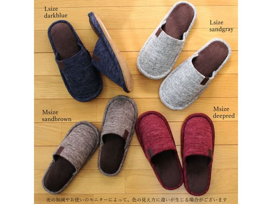 ストロング フェイクレザーテープスリッパ M Sand Brown 62-4-010-06 1足(ご注文単位1足)【直送品】