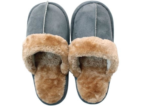 ストロング センターシーム ボアスリッパ ブルーグレー 62-3-550-02 1足(ご注文単位1足)【直送品】