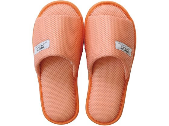 ストロング 洗濯機で洗えるスリッパ Mサイズ オレンジ 71-4-400-01 1足(ご注文単位1足)【直送品】