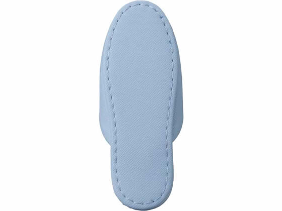 テンダイ 子供用レザー調スリッパ ライトブルー E117007 1足(ご注文単位1足)【直送品】