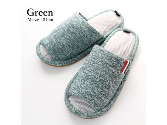 ストロング アスレジャースリッパ Mサイズ グリーン 1足(ご注文単位1足)【直送品】