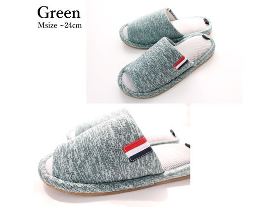 ストロング アスレジャースリッパ Mサイズ グリーン 1足(ご注文単位1足)【直送品】