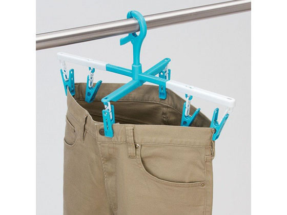 レック らくらく 速乾 ズボンハンガー 伸縮タイプ (2本組) 1本(ご注文単位1本)【直送品】