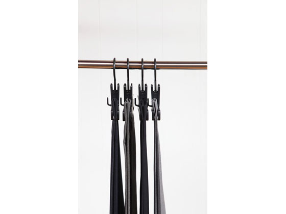 シンコハンガー F-FIT ボトムクリッパー ブラック 1本 1本(ご注文単位1本)【直送品】