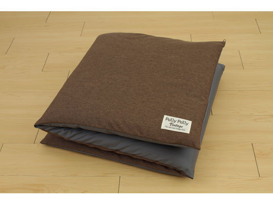 座布団がごろ寝クッションになる ざぶとん 収納袋 ブラウン 1個(ご注文単位1個)【直送品】