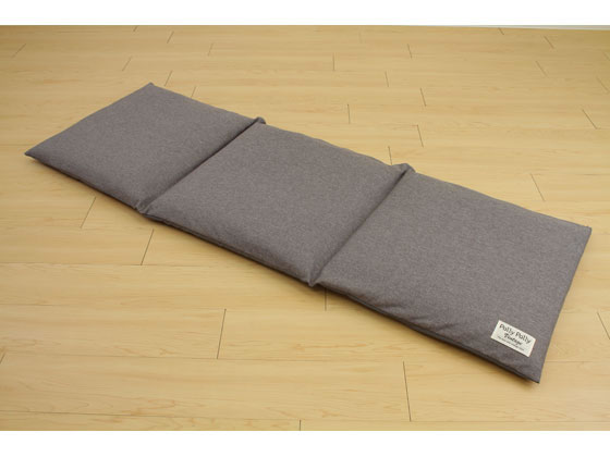 座布団がごろ寝クッションになる ざぶとん 収納袋 グレー 1個(ご注文単位1個)【直送品】