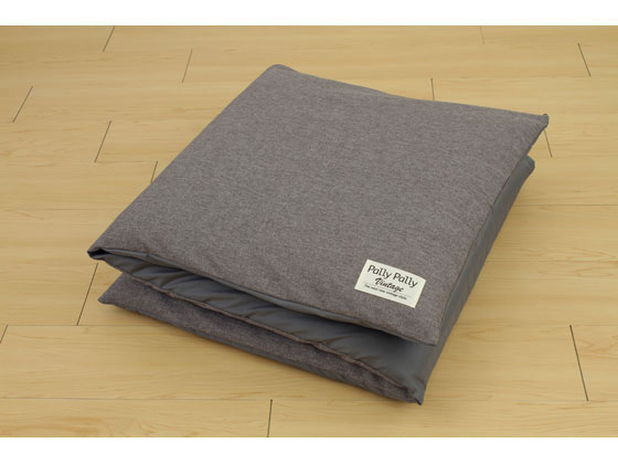 座布団がごろ寝クッションになる ざぶとん 収納袋 グレー 1個(ご注文単位1個)【直送品】