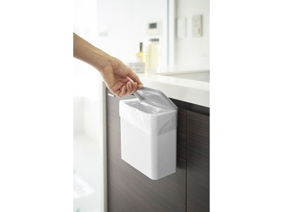 山崎実業 マグネット&シンク扉ゴミ箱 プレート ホワイト 4701 1個（ご注文単位1個)【直送品】