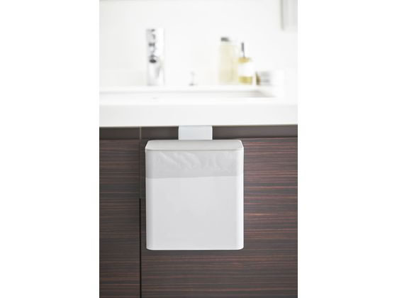 山崎実業 マグネット&シンク扉ゴミ箱 プレート ホワイト 4701 1個（ご注文単位1個)【直送品】