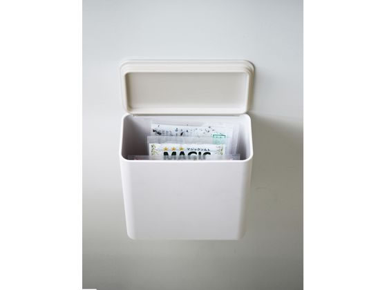 山崎実業 マグネット&シンク扉ゴミ箱 プレート ホワイト 4701 1個（ご注文単位1個)【直送品】