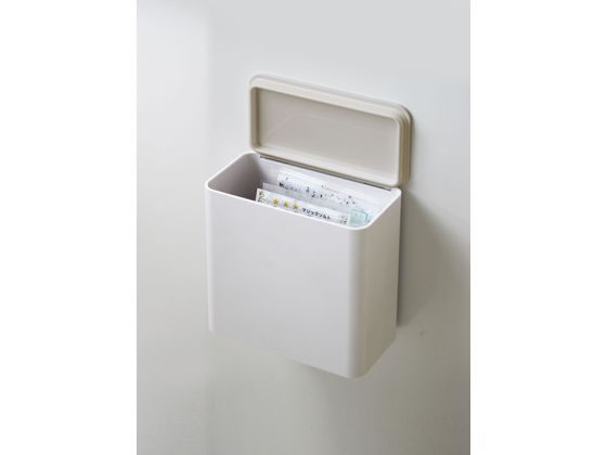 山崎実業 マグネット&シンク扉ゴミ箱 プレート ホワイト 4701 1個（ご注文単位1個)【直送品】