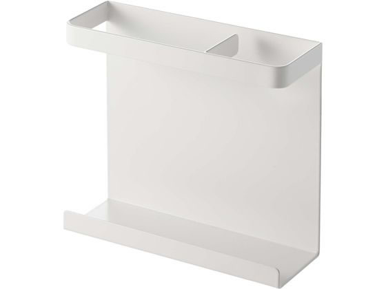 山崎実業 マグネットラップホルダー プレート ホワイト 2438 1個(ご注文単位1個)【直送品】