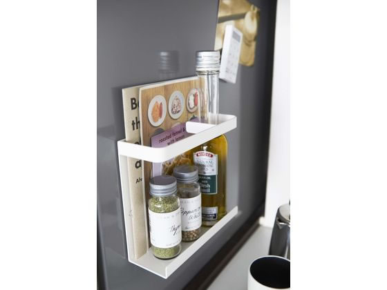 山崎実業 マグネットラップホルダー プレート ホワイト 2438 1個(ご注文単位1個)【直送品】