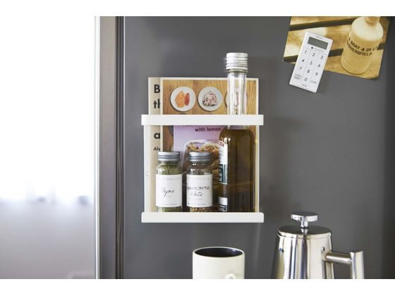 山崎実業 マグネットラップホルダー プレート ホワイト 2438 1個(ご注文単位1個)【直送品】