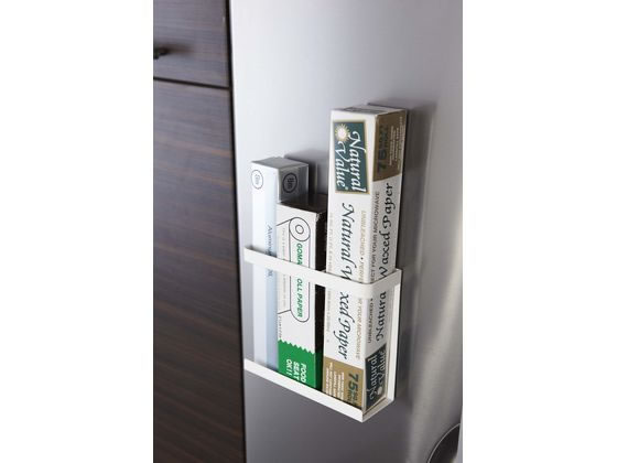 山崎実業 マグネットラップホルダー プレート ホワイト 2438 1個(ご注文単位1個)【直送品】