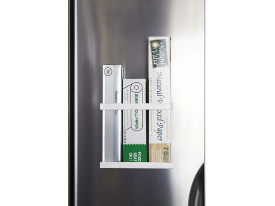 山崎実業 マグネットラップホルダー プレート ホワイト 2438 1個(ご注文単位1個)【直送品】