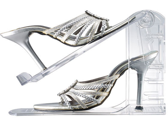 伊勢藤 靴収納ハーフ ハイヒール対応 クリア I-558 1個（ご注文単位1個)【直送品】