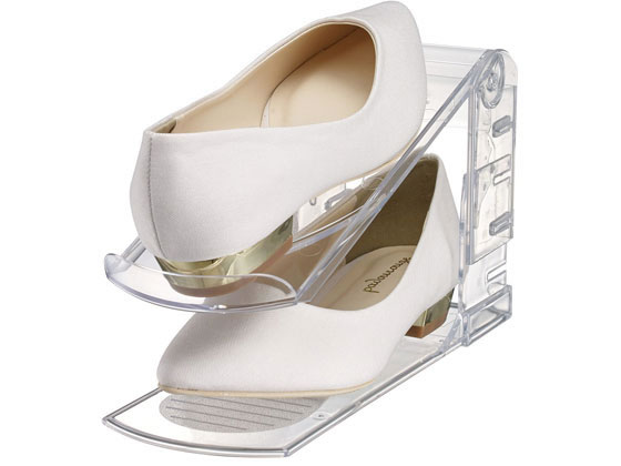 伊勢藤 靴収納ハーフ ハイヒール対応 クリア I-558 1個（ご注文単位1個)【直送品】