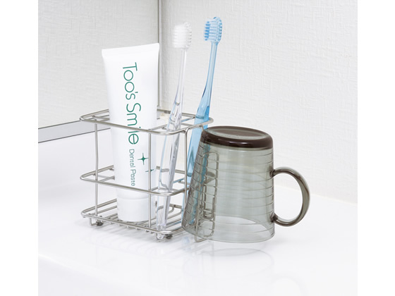 レック ステンレス歯ブラシスタンド 置き型 BB-083 1個（ご注文単位1個)【直送品】