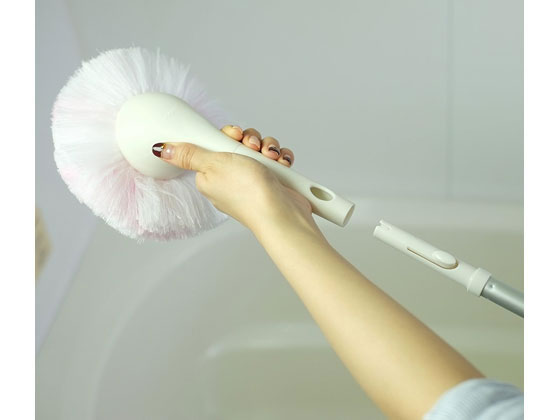 山崎産業 バスボンくん お風呂ラクラククリーナー抗菌 ピンク ハンディ 1個(ご注文単位1個)【直送品】