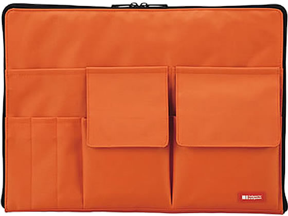 リヒトラブ バッグインバッグ A4 橙 A-7554-4 1個(ご注文単位1個)【直送品】