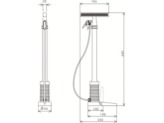 フルプラ ダイヤポンプ空気入れ蓄圧タンク付きダークブルー 900-DB 1個(ご注文単位1個)【直送品】
