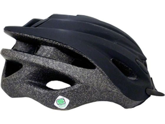 キャプテンスタッグ 自転車用ヘルメット ヴェント児童以上ソフトマットブラック 1個(ご注文単位1個)【直送品】