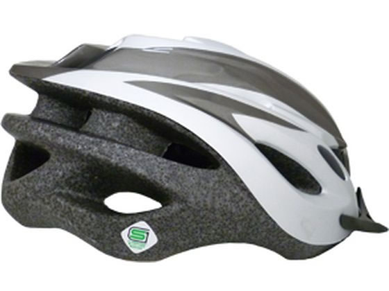 キャプテンスタッグ 自転車用ヘルメット ヴェント児童以上ソフトチタンシルバー 1個（ご注文単位1個)【直送品】