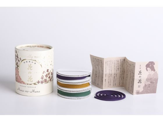 日本香堂 お香 特製花の花 3種入 CL12巻入 30004 1箱(ご注文単位1箱)【直送品】