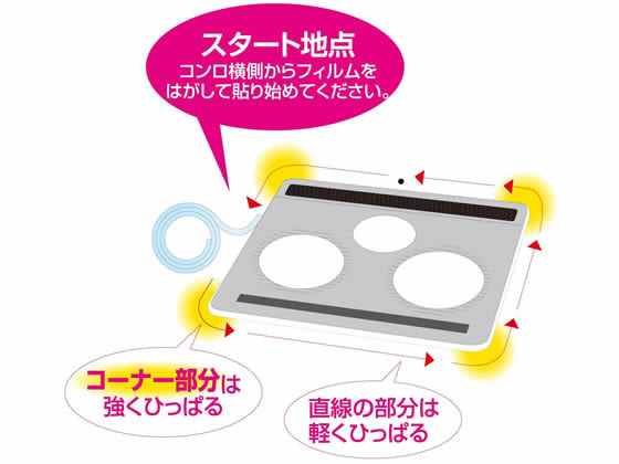 東洋アルミ IHコンロやガスコンロのフレームカバー フリーサイズ 1個(ご注文単位1個)【直送品】