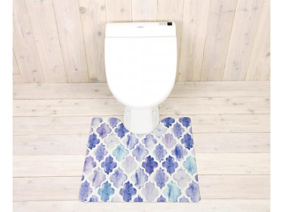 ヨコズナクリエーション トイレマット 約55×60cm PVC モロッカン 1枚(ご注文単位1枚)【直送品】