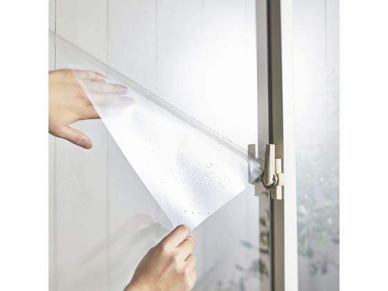 ニトムズ ガラス飛散防止シート 幅480×長さ1800mm M6120 1枚(ご注文単位1枚)【直送品】