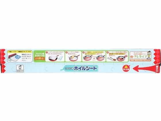 クレハ キチントさん フライパン用ホイルシート 25cm×7m 1個(ご注文単位1個)【直送品】