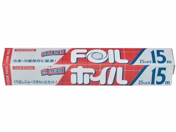 エムエーパッケージング クックホイル 25cm×15m 1個(ご注文単位1個)【直送品】
