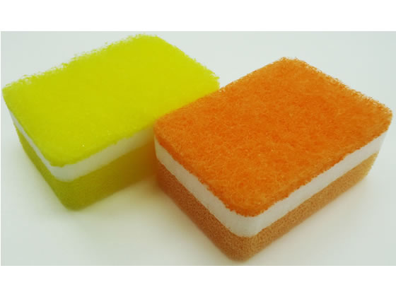 オーエ 泡キュット ミニスポンジ 2個 50829 1パック(ご注文単位1パック)【直送品】