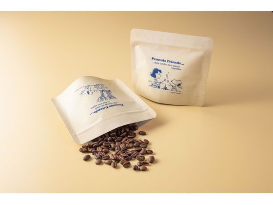 サンナップ チャック付 クラフトバッグ スヌーピー 4枚入 CO-CB4KS 1パック(ご注文単位1パック)【直送品】