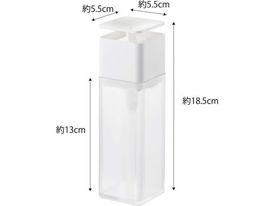 山崎実業 片手で出せる ディスペンサー プレート ホワイト 5215 1個（ご注文単位1個)【直送品】