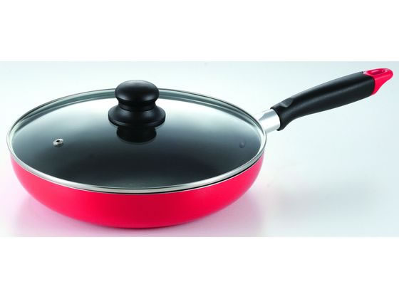 パール金属 フッ素加工IH対応 ガラス蓋付フライパン26cm HB-6145 1個(ご注文単位1個)【直送品】