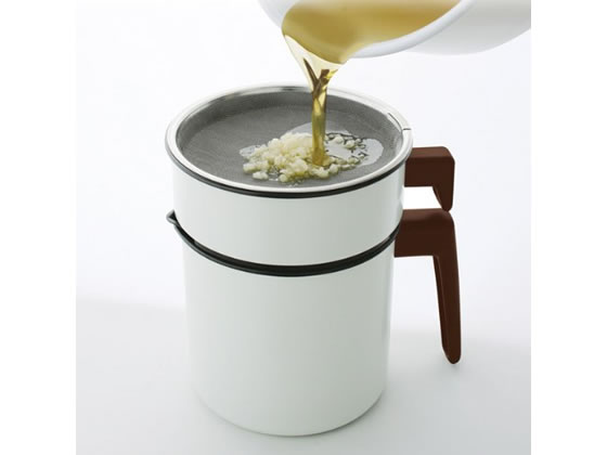 アイリスオーヤマ 活性炭オイルポット900白 カートリッジ1個付 H-OP900 1個(ご注文単位1個)【直送品】