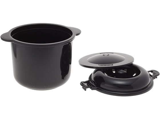 カクセー 電子レンジ専用炊飯器 備長炭入ちびくろちゃん 2合 1個(ご注文単位1個)【直送品】