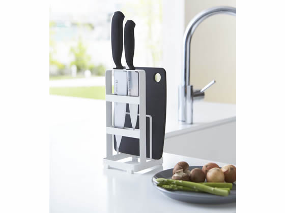 山崎実業 包丁&まな板スタンド プレート 02436 1個(ご注文単位1個)【直送品】