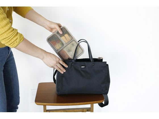 シービージャパン 薄型弁当箱 抗菌フードマン 600 グレーベージュ 1個（ご注文単位1個)【直送品】