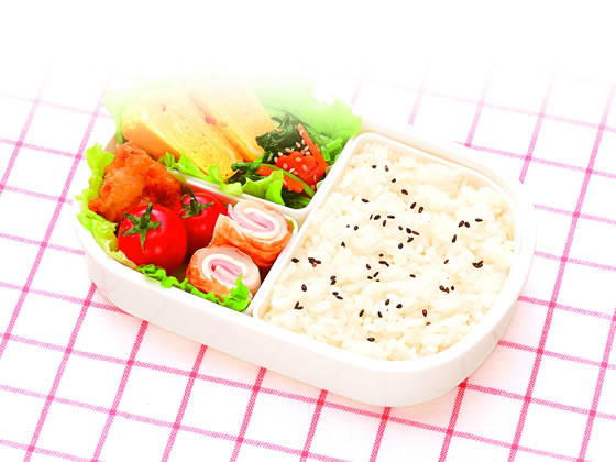 アスベル ランチボックス 1段 PBビーフ ホワイト LB-480 3442 1個(ご注文単位1個)【直送品】