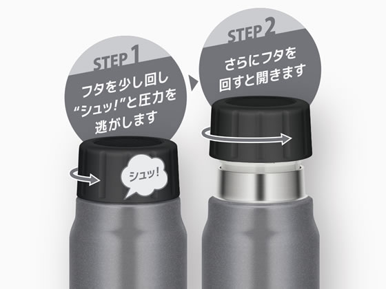 サーモス 保冷炭酸飲料ボトル 500ml シルバー FJK-500SL 1個(ご注文単位1個)【直送品】