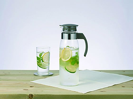 HARIO 冷蔵庫 ポットスリムN チャコールグレー RPLN-14-CGR 1個(ご注文単位1個)【直送品】