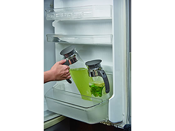 HARIO 冷蔵庫 ポットスリムN チャコールグレー RPLN-14-CGR 1個(ご注文単位1個)【直送品】