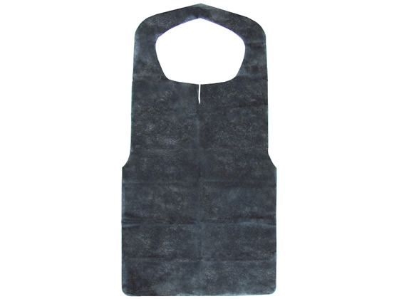 今村紙工 不織布エプロン黒 30枚 FE-B 1パック(ご注文単位1パック)【直送品】