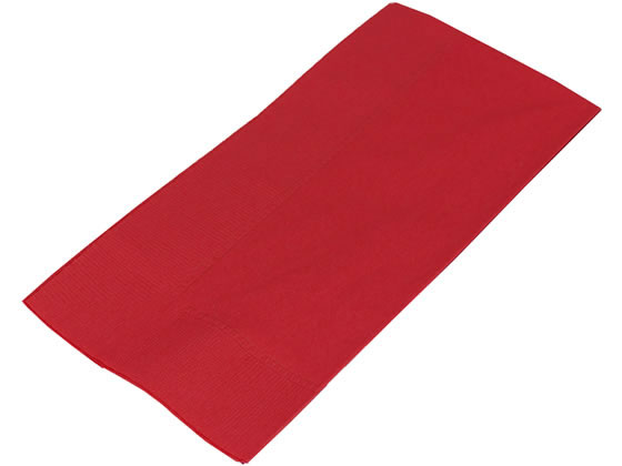 アートナップ カラーナプキン 8つ折 イタリアンレッド 50枚 D28-IR-J 1パック(ご注文単位1パック)【直送品】