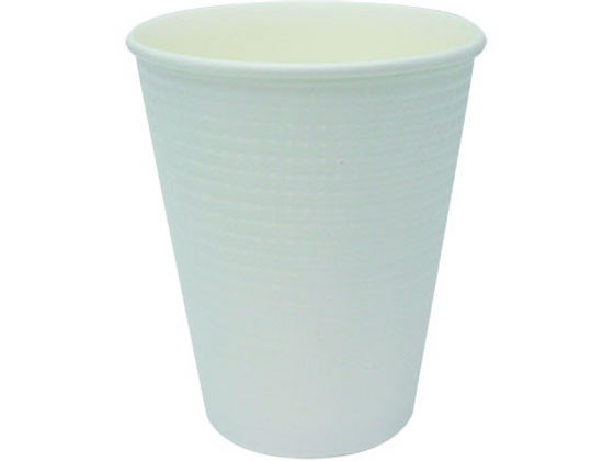 アートナップ エンボスカップ 250ml 白無地 50P 80180092 1パック(ご注文単位1パック)【直送品】